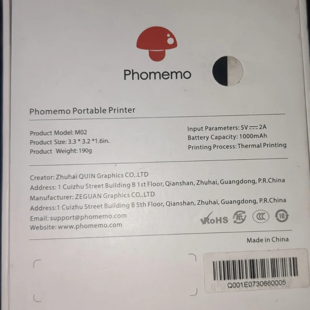 Phomemo portable thermal